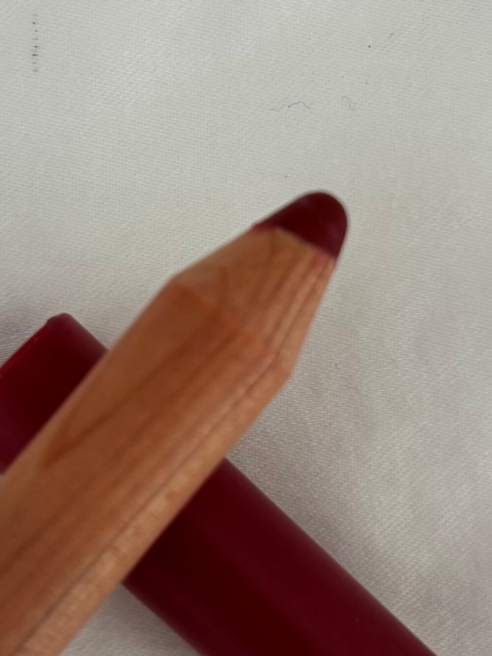 Ilia lip sketch crayon - blue note - swatched 2x